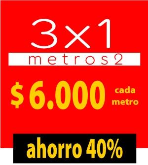 lanzamiento promocional 3x1 metros