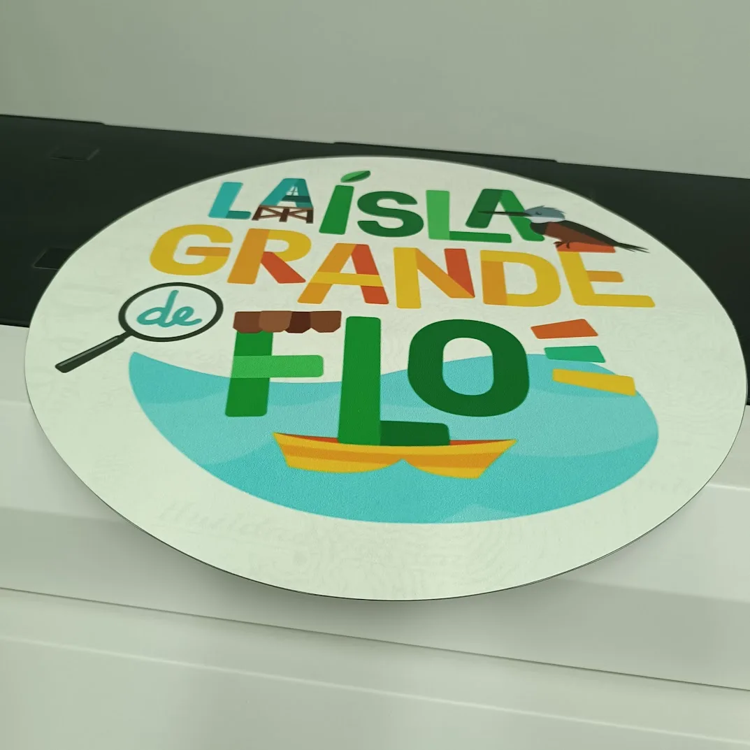Magnético redondo La Isla Grande de Flo