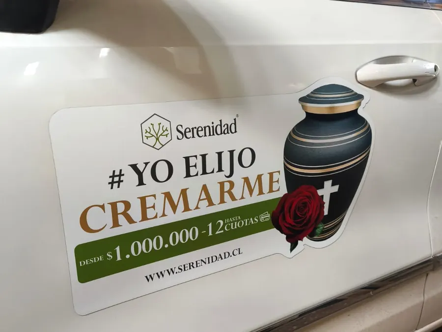 Magnético publicitario removible para vehículo
