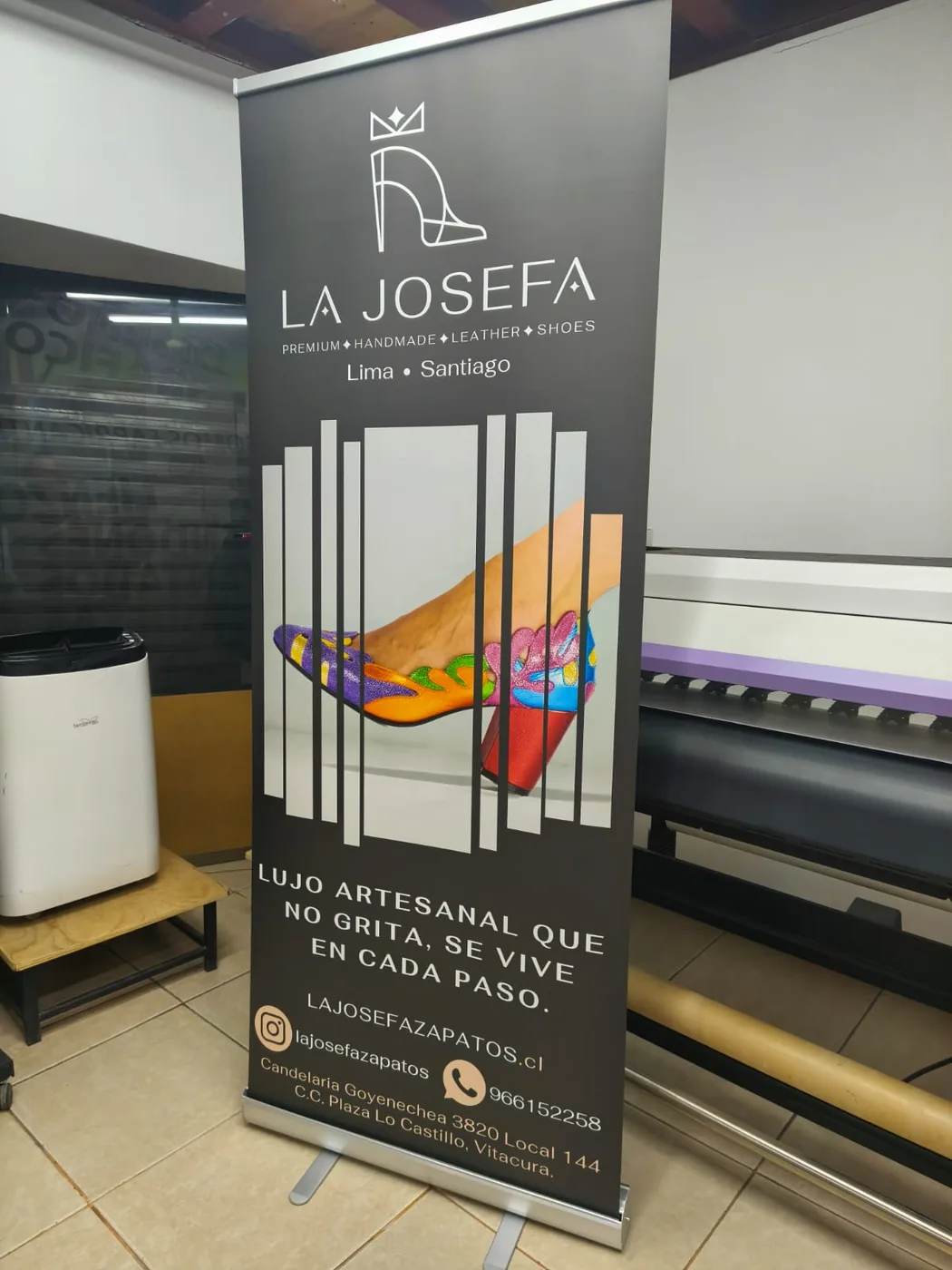 Pendón roller para marca boutique La Josefa