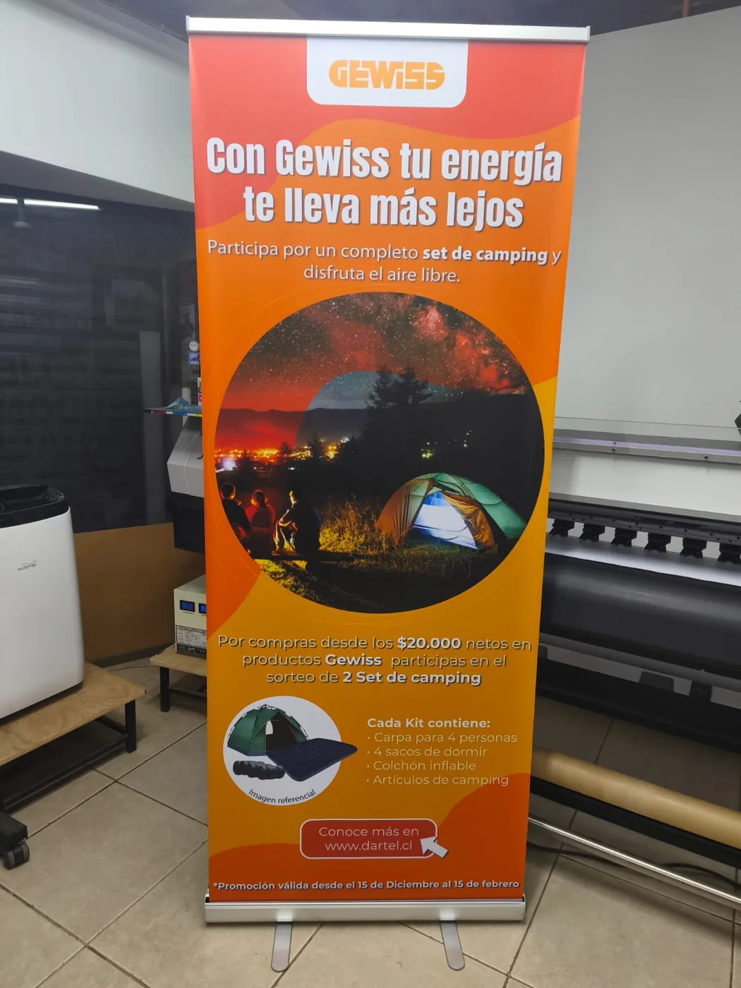 Pendón roller promocional Gewiss