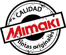 Sello de calidad Mimaki para impresión publicitaria